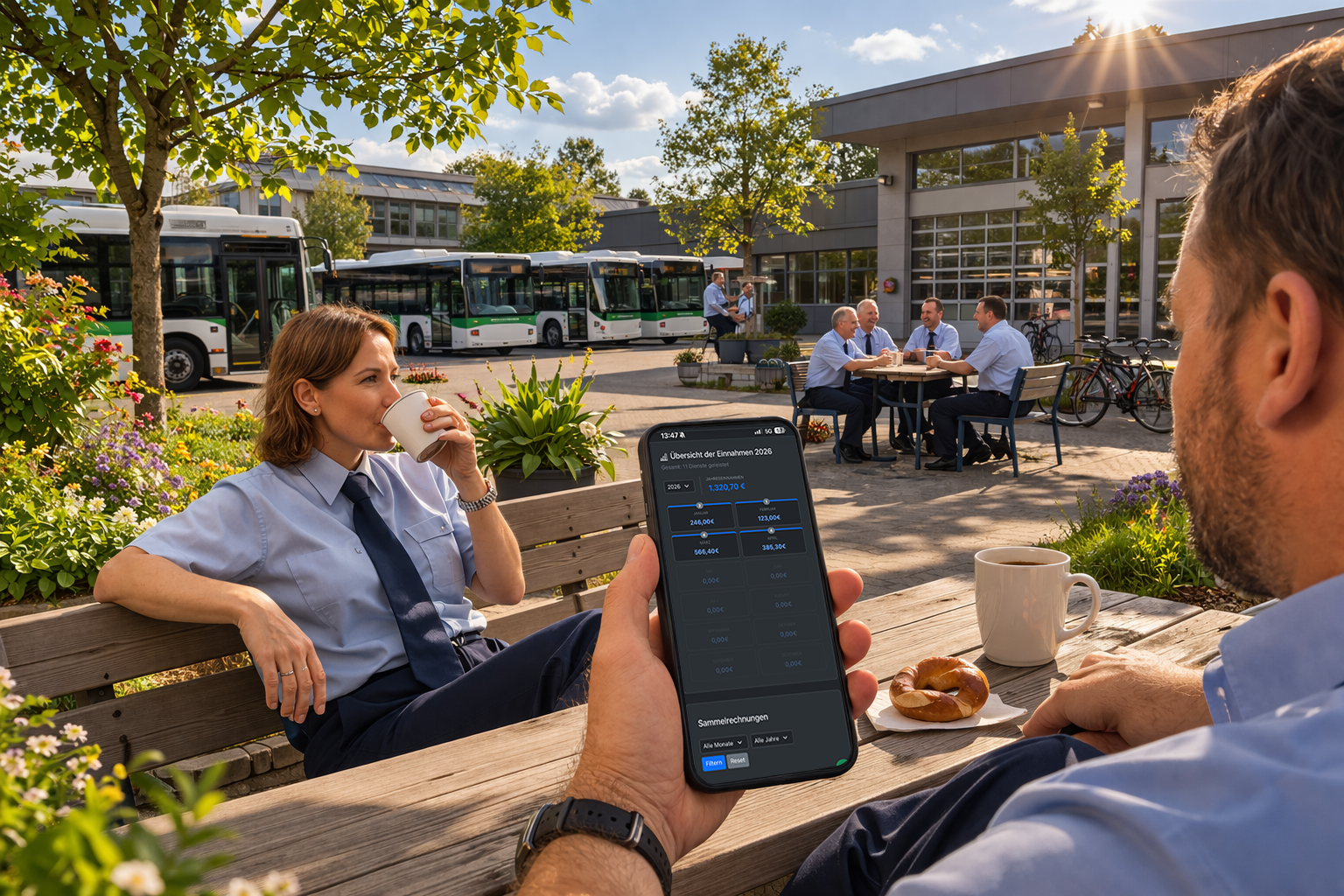 Diensta entspannt in der Pause nutzen